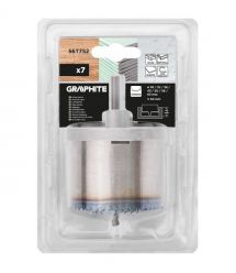 Graphite Коронки по дереву GRAPHITE загартовані зубці 26-63х50мм 7шт