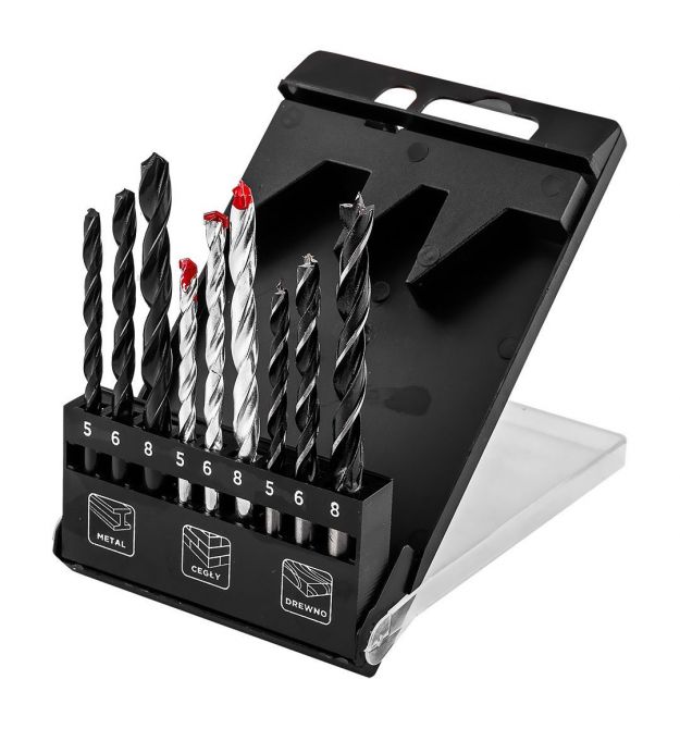 Graphite Набір свердл GRAPHITE по металу, цеглі: 5-6, 8, 9шт
