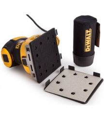 DeWALT Шліфмашина вібраційна DeWalt 230Вт 14000об/хв 108х115мм амплітуда 1.6мм 1.28кг