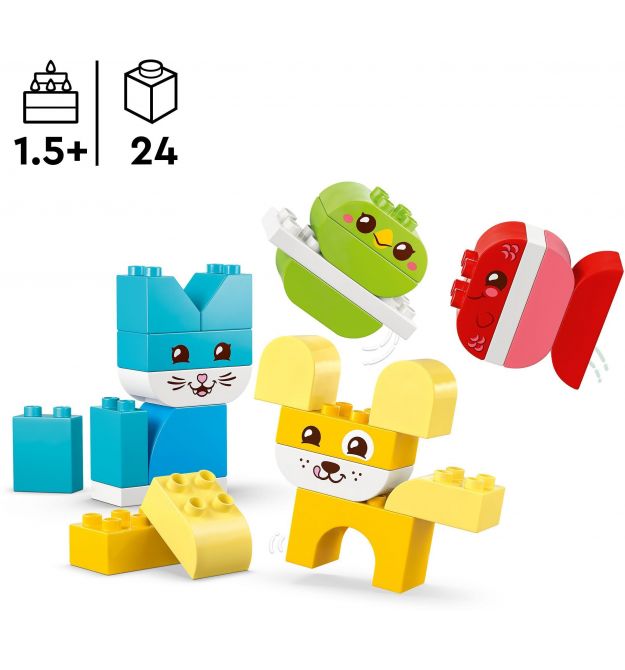 LEGO Конструктор LEGO DUPLO My First Чарівні творчі домашні улюбленці 3 в 1