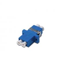 Digitus DIGITUS FO coupler, Duplex, LC to LC, SM, OS2, Blue ceramic sleeve, polymer housing, incl. screws