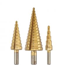 Graphite Свердло ступінчасте GRAPHITE TiN, 4x12/20/32мм, набір 3шт, 0.22кг