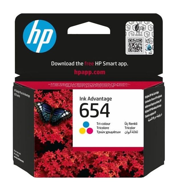 HP Картридж із друкуючою головкою струменевий HP No.654 DJ IA 2976/4376/6575 Tri-color