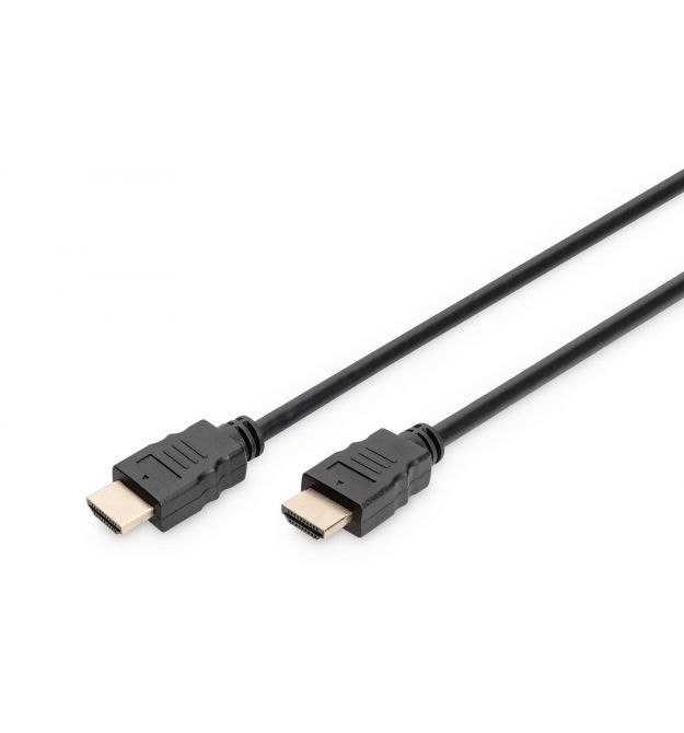 Digitus HDMI Premium High Speed Connection Cable, Type A M/M, 2.0m, w/Ethernet, Ultra HD, 4K@60Hz, gold, bl
