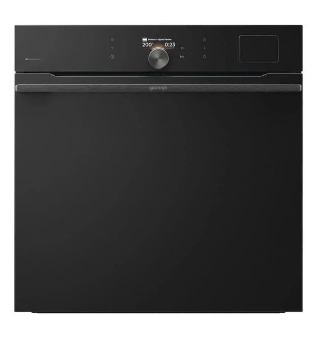 Gorenje Духовой шкаф электрический, 77л, A+, пар, дисплей, пиролиз, приготовл. на разн. уровнях, черный