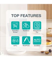 Gorenje Духовой шкаф электрический, 77л, A+, пар, дисплей, пиролиз, приготовл. на разн. уровнях, черный