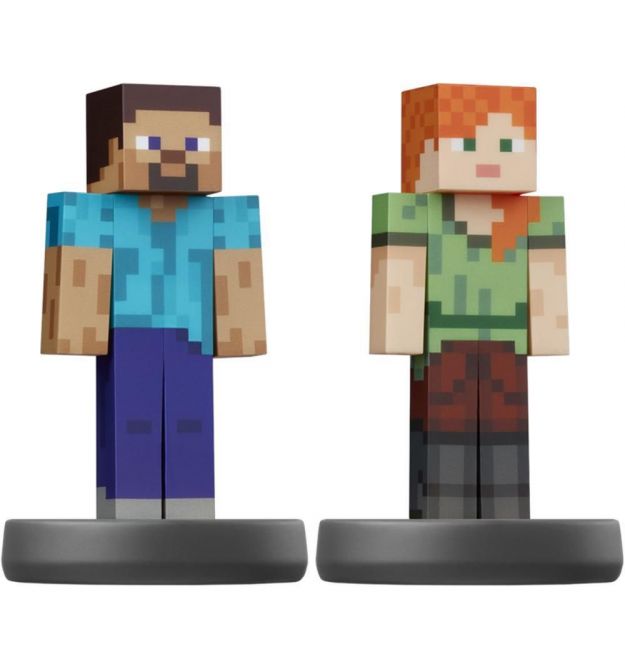 Nintendo Фигурка Amiibo Minecraft Steve and Alex