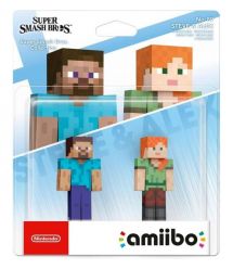 Nintendo Фигурка Amiibo Minecraft Steve and Alex