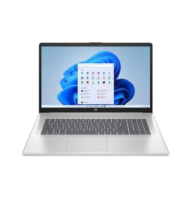 HP Ноутбук HP 17-cn4049ua 17.3" FHD IPS AG, Intel 3-100U, 16GB, F512GB, UMA, Win11, сріблястий