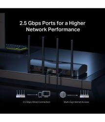 Mercusys Маршрутизатор MR27BE BE3600, 2xGE LAN, 1x2.5GE LAN, 1x2.5GE WAN, MESH