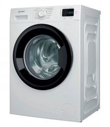 Indesit Стиральная машина фронтальная, 8кг, 1200, A+++, 54.6см, дисплей, пар, инвертор, люк черный, белый