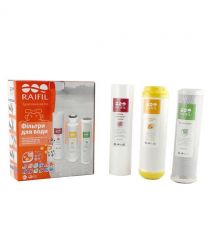 Ecosoft Комплект картриджів Raifil 1-2-3 Resin (вугілля+пом'якшення+поліпропілен)
