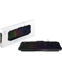 MSI Клавиатура мембранная MSI FORGE GK100 104key, USB-A, EN/UKR/RU, ColorLED, чорний