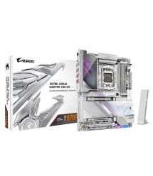 Gigabyte Материнская плата X870E A MASTER X3D ICE sAM5 X870 4xDDR5 M.2 Wi-Fi BT HDMI DP ATX