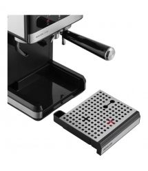 Sencor Кавоварка Sencor ріжкова 1.8л, зерно+мелена, вдубована кавомолка, дисплей, нерж. сталь-чорний