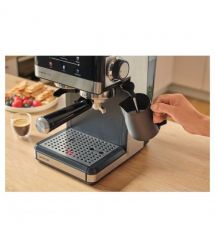 Sencor Кавоварка Sencor ріжкова 1.8л, зерно+мелена, вдубована кавомолка, дисплей, нерж. сталь-чорний