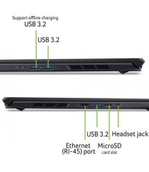 Acer Ноутбук Acer Nitro V 16S ANV16S-71 16" WUXGA IPS, Intel 5-210H, 32GB, F1TB, NVD5060-8, Lin, чорний