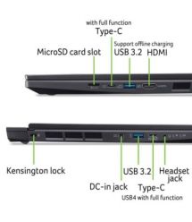 Acer Ноутбук Nitro 14 AN14-41 14.5" WQXGA IPS, AMD R7-8845HS, 32GB, F1TB, NVD4060-8, Lin, черный