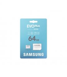 Samsung Карта памяти microSDXC 64GB C10 UHS-I R130MB/s Evo Plus + SD