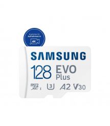 Samsung Карта памяти microSD 128GB C10 UHS-I R130MB/s Evo Plus + SD