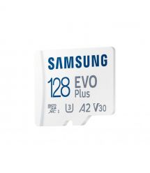Samsung Карта памяти microSD 128GB C10 UHS-I R130MB/s Evo Plus + SD