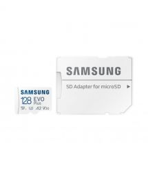 Samsung Карта памяти microSD 128GB C10 UHS-I R130MB/s Evo Plus + SD