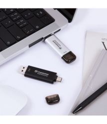 Transcend Портативный SSD Transcend 512GB USB 3.1 Gen 2 Type-A + Type-C ESD310 Черный