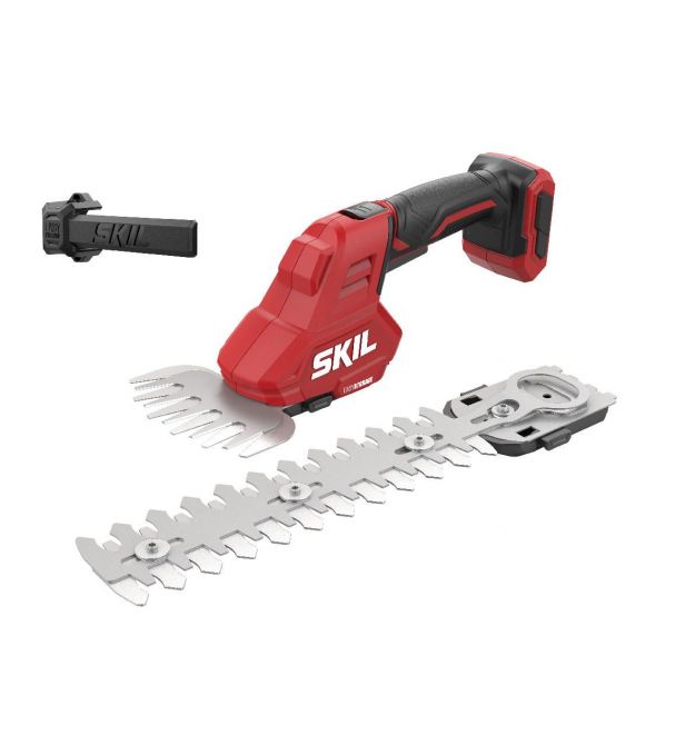 Skil Ножницы для травы аккумуляторные 0630 CA 20В акб 1х2.5А·ч + насадка кусторез 20см шаг реза 8мм 1кг