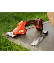 Skil Ножницы для травы аккумуляторные 0630 CA 20В акб 1х2.5А·ч + насадка кусторез 20см шаг реза 8мм 1кг