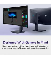 Dell Монитор 34" AW3425DW 2xHDMI, DP, USB, QD-OLED, 3440x1440, 21:9, 240Hz, 0.03ms, DCI-P3 99.3%, CURVED, G-SYNC, FreeSyn