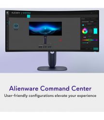 Dell Монитор 34" AW3425DW 2xHDMI, DP, USB, QD-OLED, 3440x1440, 21:9, 240Hz, 0.03ms, DCI-P3 99.3%, CURVED, G-SYNC, FreeSyn