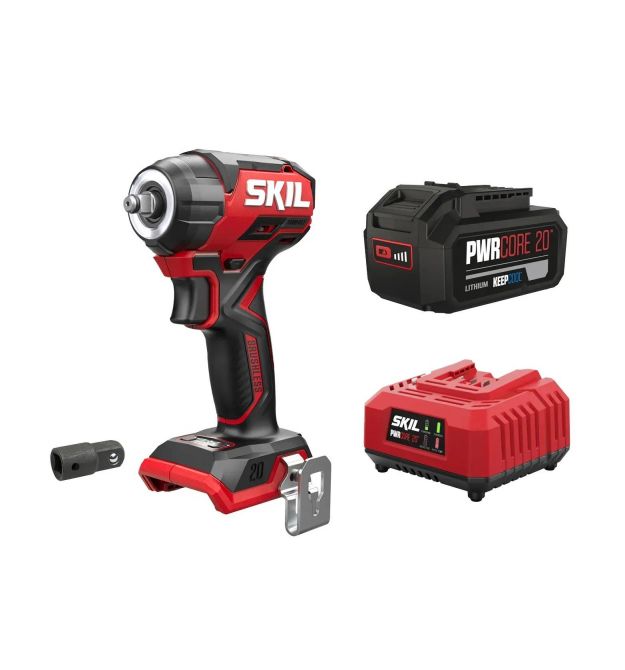 Skil Гайковерт ударний 3265 CA Compact безщітковий 20В 1х5А·год до 2850об·хв 250Нм 0.9кг