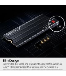 Samsung Накопитель SSD Samsung M.2 2TB PCIe 5.0 9100PRO+ радиатор