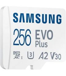 Samsung Карта памяти Samsung microSD 256GB C10 UHS-I R130MB/s Evo Plus + SD
