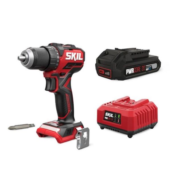 Skil Шуруповерт-дрель аккумуляторный 3065 CA Compact 20В бесщеточный 1х2.5А-ч 60Нм 500-1800об-хв 0.9кг