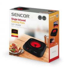 Sencor Плитка настольная электрическая, комф. - 1 на 1.2кВт, управл. - мех., Hi - Light, черный
