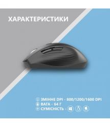 2E Мышь MF250 Silent WL Black