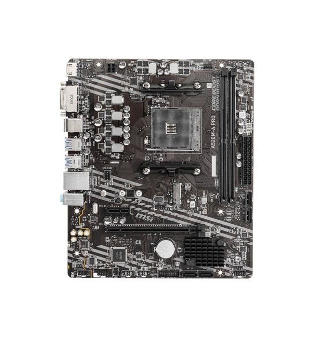MSI Материнcкая плата A520M-A PRO sAM4 A520 2xDDR4 M.2 HDMI DVI mATX