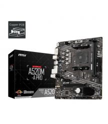 MSI Материнcкая плата A520M-A PRO sAM4 A520 2xDDR4 M.2 HDMI DVI mATX