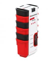 Kistenberg Набор контейнеров для хранения TITAN, 6 шт, 11*7.5*26.3см, пластик, красные и черные