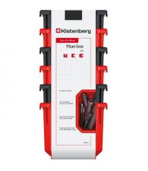 Kistenberg Набор контейнеров для хранения TITAN, 6 шт, 11*7.5*26.3см, пластик, красные и черные