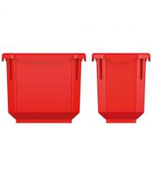 Kistenberg Набор контейнеров для хранения TITAN, 6 шт, 11*7.5*26.3см, пластик, красные и черные