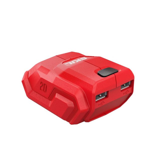 Skil USB адаптер 3162 CA 20В, 3.6А, двухпортовый, 0.15к