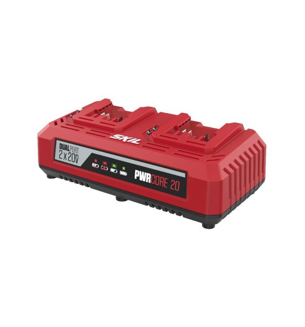 Skil Зарядное устройство 3128 AA 20В, 2.4А, двухпортовое, 0.9 кг