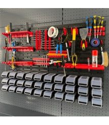 Kistenberg Панель подвесная с набором контейнеров, крючков и полок KS_kit12, 4 п