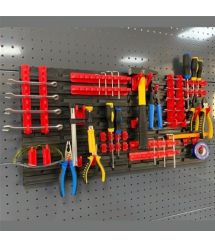 Kistenberg Панель подвесная с набором крючков KS_kit5, 2 панели 38.6*1.8*39см, 20 крючков, пластик