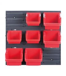 Kistenberg Подвесная панель с набором контейнеров для хранения KOR5, панель 38.6*1.8*39см, 7 контейнеров, пластик