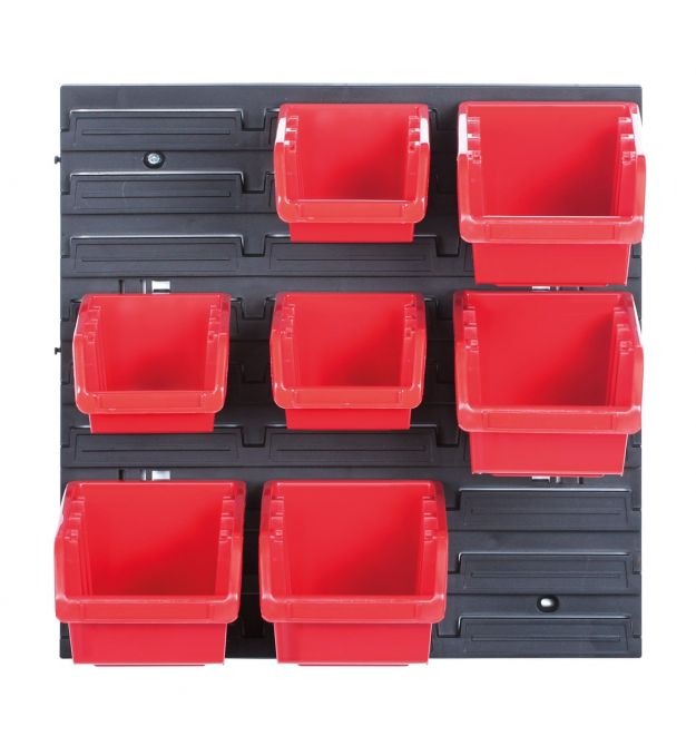 Kistenberg Подвесная панель с набором контейнеров для хранения KOR5, панель 38.6*1.8*39см, 7 контейнеров, пластик