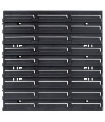 Kistenberg Подвесная панель с набором контейнеров для хранения KOR5, панель 38.6*1.8*39см, 7 контейнеров, пластик