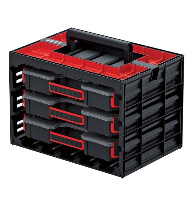 Kistenberg Набор органайзеров TAGER CAS, 3 слота по 12 перегородок, 41.5*29*29см, пластик